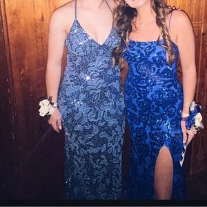 Elegant Blue Prom Dress